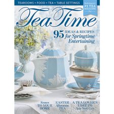 Blue Tea Party Featured On TeaTime March April 2022 Cover.