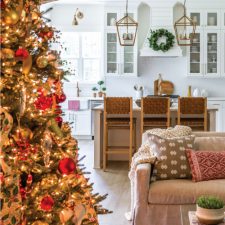 Christmas Tree In Family Room Featured In Christmas In The Cottage Book