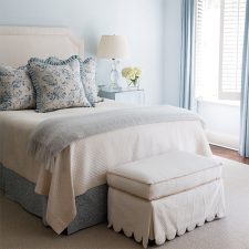 Blue & White Bedroom Featured In Hoffman Home & Decor Blue & White Style 2022