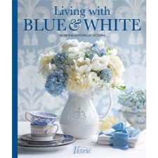 Living with Blue and White Cover