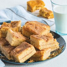Plated Snickerdoodle Blondie Bars