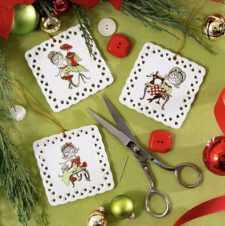 Set of 3 Classic Sewing Ornaments