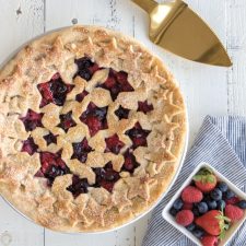 Stars Cut Out Pie and Fruit